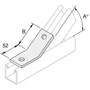 45deg Obtuse Angled Channel Brackets